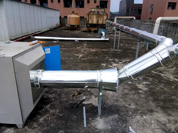 陜西戶縣印刷廠VOCS有機廢氣除臭項目已安裝完畢 陜西戶縣印刷廠VOCS有機廢氣除臭項目已安裝完畢